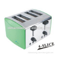 Stainless Steel housing 4 slice multifunction pop up toaster